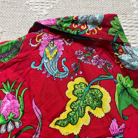 Vintage Clio Woman’s Floral S/S Button Down Top - Picture 13 of 13